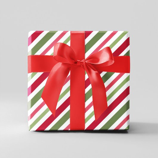 Rode en groene Merry Mistletoe Custom Inpakpapier Vel