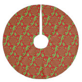 Rode en groene moderne sterbarsting kerstboom rok (Voorkant)