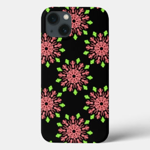 Rode en groene neonbloem Hoesje-Mate iPhone draagt Case-Mate iPhone Case