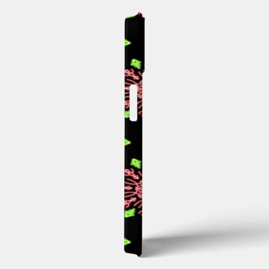 Rode en groene neonbloem Hoesje-Mate iPhone draagt Case-Mate iPhone Case (Achterkant / Rechts)