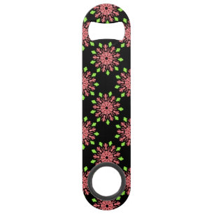 Rode en groene neonbloem speed flessenopener
