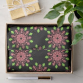 Rode en groene neonbloem tissuepapier (Geschenk)