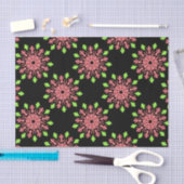 Rode en groene neonbloem tissuepapier (Craft)