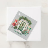 Rode en groene notenkraker Baby shower Dank u Bedankjes Labels (In situ)