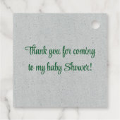 Rode en groene notenkraker Baby shower Dank u Bedankjes Labels (Achterkant)