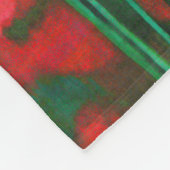 Rode en groene papavers, bloemen voor de Sjabloon Fleece Deken (Hoek)