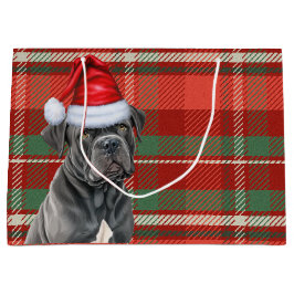 Rode en groene Plaid Cane Corso Hondenliefhebber V Groot Cadeauzakje