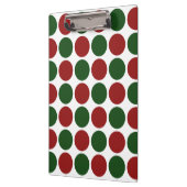 Rode en groene poka dots op wit klembord (Links)