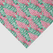 Rode en Groene Preppy Kerstbomen Tissuepapier (Detail)