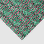 Rode en Groene Preppy Kerstbomen Tissuepapier (Detail)
