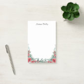 Rode en Groene Prettig Kerstmis Aangepaste Naam No Post-it® Notes (Kantoor)
