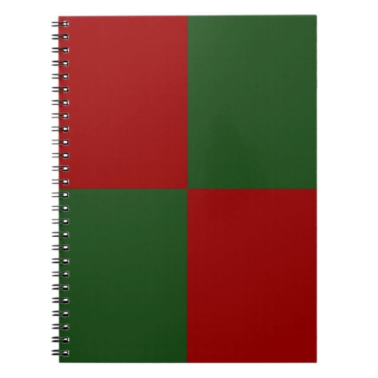 Rode en groene rechthoeken notitieboek (Voorkant)