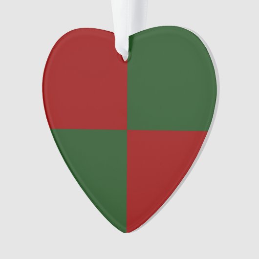 Rode en groene rechthoeken ornament (voorkant)
