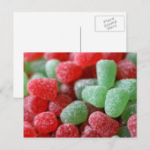 Rode en groene roomdruppels briefkaart (Voorkant / Achterkant)