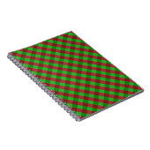 Rode en groene ruit glitter notitieboek (Rechterzijde)