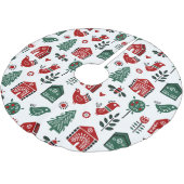 rode en groene Scandinavische kerst Kerstboom Rok (Gekanteld)