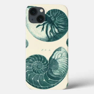 Rode en Groene Schelp Kunst iPhone 13 Hoesje