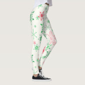 Rode en groene sneeuwvlokken leggings (Rechts)