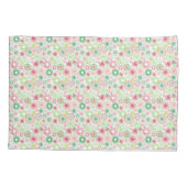 Rode en groene  spiralen kussensloop (Achterkant)