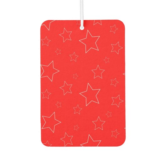 Rode en groene sterren luchtverfrisser (Voorkant)