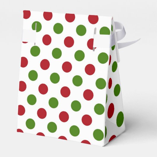 Rode en groene stippen bedankdoosjes (Achterkant)