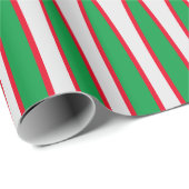 Rode en groene streep cadeaupapier (Rol Hoek)