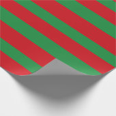 Rode en groene strepen cadeaupapier (Hoek)