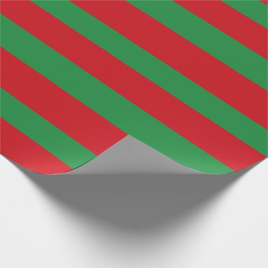 Rode en groene strepen cadeaupapier (Hoek)