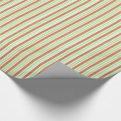 Rode en groene strepen cadeaupapier (Hoek)