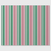 Rode en groene strepen cadeaupapier (Vlak)