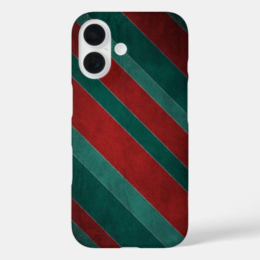 Rode en groene strepen Case-Mate iPhone case (Achterkant)