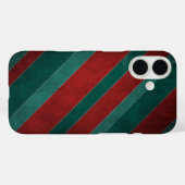 Rode en groene strepen Case-Mate iPhone case (Achterkant (horizontaal))