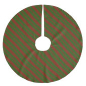Rode en groene strepen kerstboom rok (Voorkant)