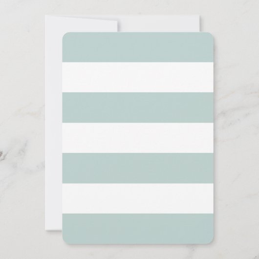 Rode en groene strepen kerstcocktail party kaart (Achterkant)