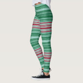 Rode en groene strepen leggings (Links)