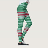 Rode en groene strepen leggings (Rechts)