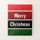 Rode en groene strepen legpuzzel (Verticaal)