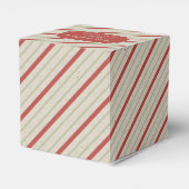  rode en groene strepen met bovenste rode badge bedankdoosjes (Achterkant)