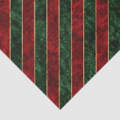  rode en groene strepen met kerstklvet tissuepapier (Detail)