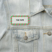 Rode en groene strepen naamplaatje (In situ)