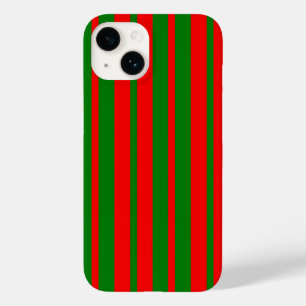 Rode en groene strepen ontwerp Case-Mate iPhone 14 hoesje