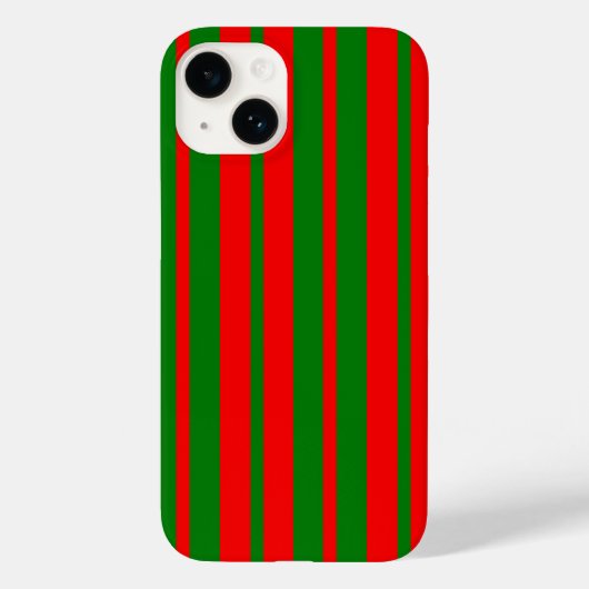 Rode en groene strepen ontwerp Case-Mate iPhone case (Achterkant)