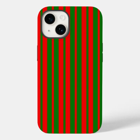 Rode en groene strepen ontwerp Case-Mate iPhone case (Achterkant)