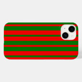 Rode en groene strepen ontwerp Case-Mate iPhone case (Achterkant (horizontaal))