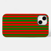 Rode en groene strepen ontwerp Case-Mate iPhone case (Achterkant (horizontaal))