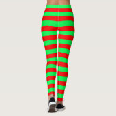 Rode en groene strepen ontwerp leggings (Achterkant)