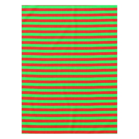 Rode en groene strepen ontwerp tafelkleed (Voorkant)