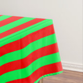 Rode en groene strepen ontwerp tafelkleed (Voorbeeld)