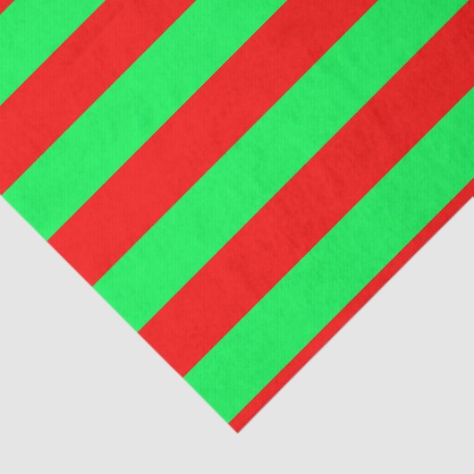 Rode en groene strepen ontwerp tissuepapier (Detail)