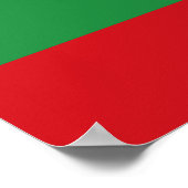 Rode en groene strepen poster (Hoek)